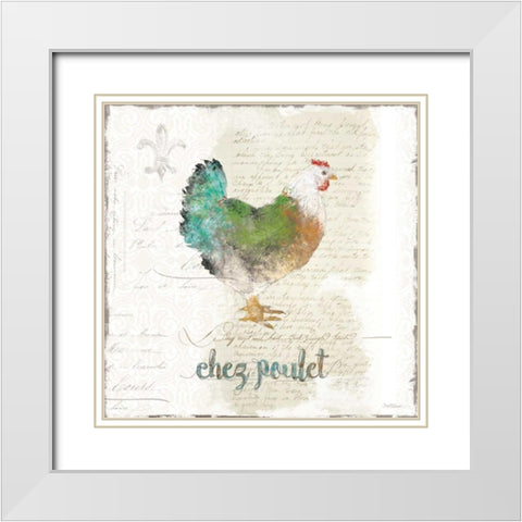 Golden Cuisine White Modern Wood Framed Art Print with Double Matting by Robinson, Carol