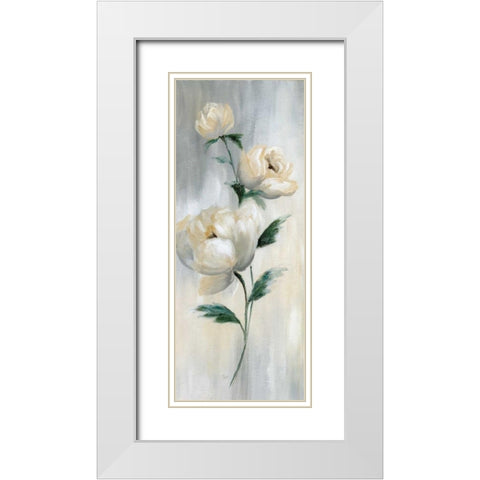 Carolina Springs Bloom II White Modern Wood Framed Art Print with Double Matting by Nan