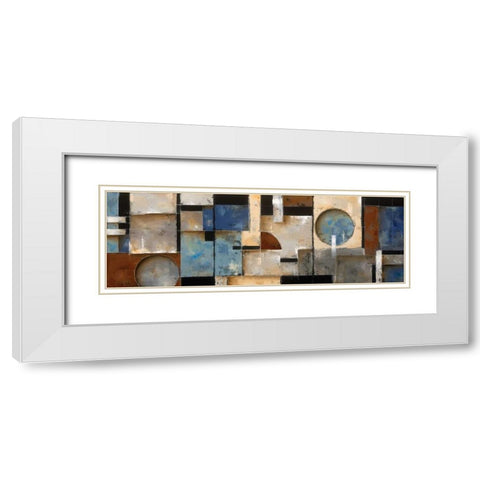 Midtown Movement White Modern Wood Framed Art Print with Double Matting by Berman, Ken