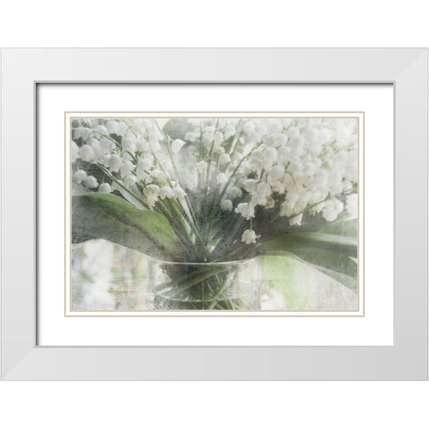 Spring Bells II White Modern Wood Framed Art Print with Double Matting by Weisz, Irene
