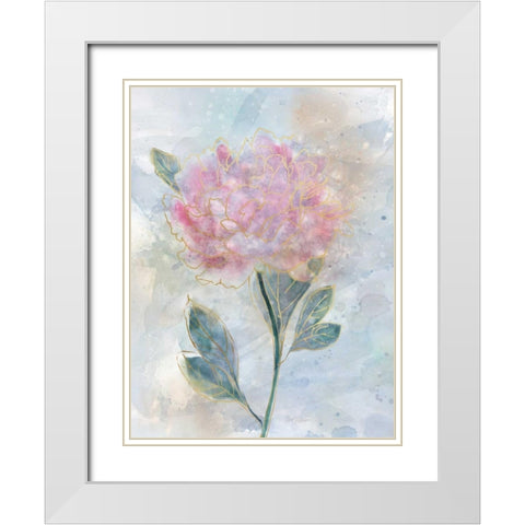 Stained Glass White Modern Wood Framed Art Print with Double Matting by Robinson, Carol