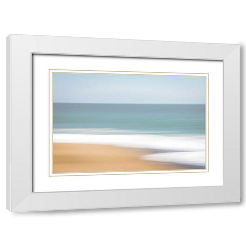 Santa Cruz White Modern Wood Framed Art Print with Double Matting by Dahlgren, Ann
