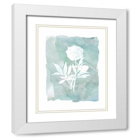 Silhouette White Modern Wood Framed Art Print with Double Matting by Robinson, Carol