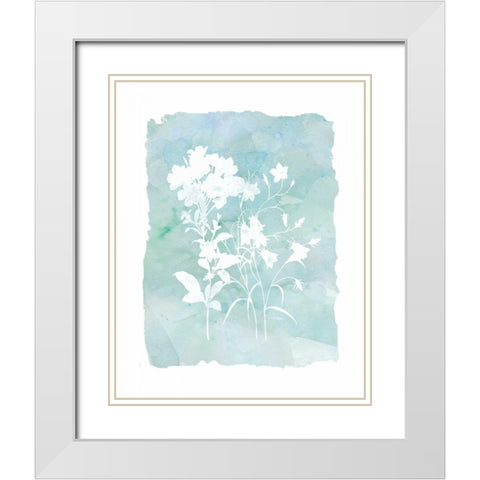 Silhouette White Modern Wood Framed Art Print with Double Matting by Robinson, Carol