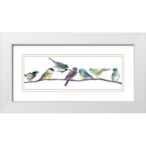 Colorful Spot White Modern Wood Framed Art Print with Double Matting by Robinson, Carol