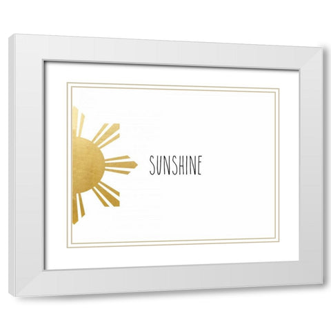 You Are My White Modern Wood Framed Art Print with Double Matting by CAD Designs