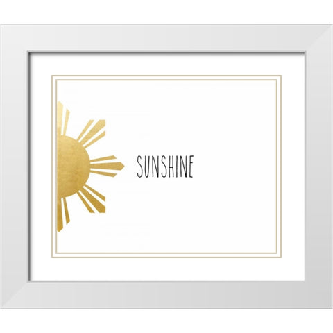 You Are My White Modern Wood Framed Art Print with Double Matting by CAD Designs