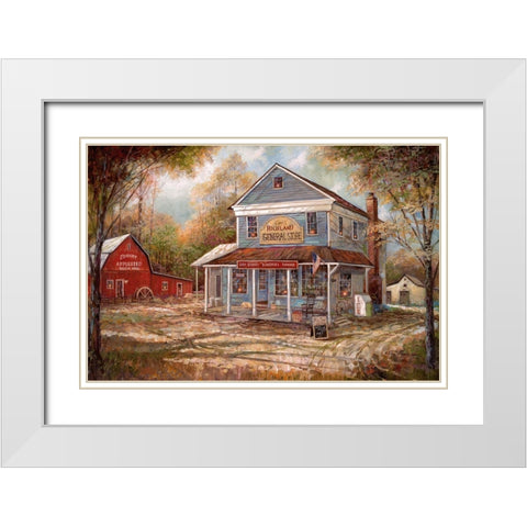 Richland General White Modern Wood Framed Art Print with Double Matting by Manning, Ruane
