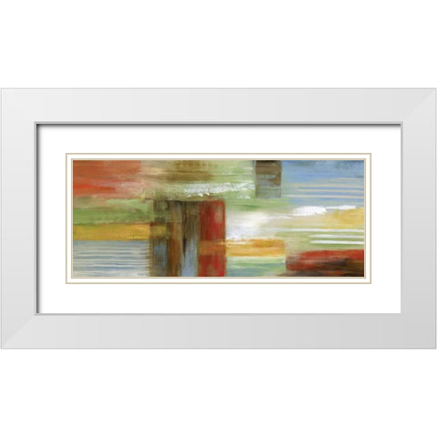 Penny Lane White Modern Wood Framed Art Print with Double Matting by Nan