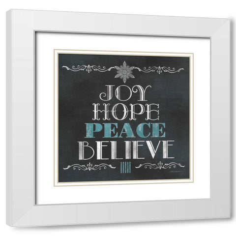 Tree Type White Modern Wood Framed Art Print with Double Matting by Robinson, Carol