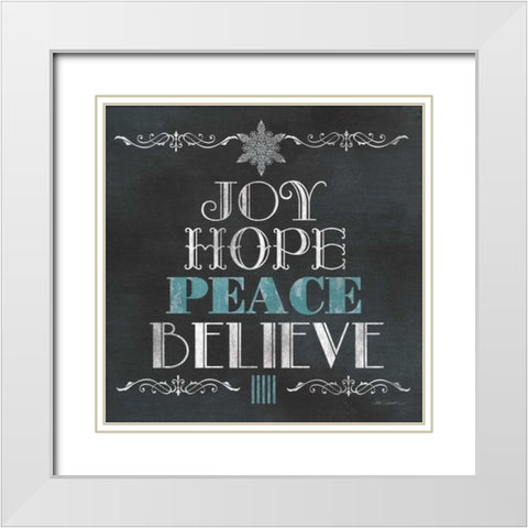 Tree Type White Modern Wood Framed Art Print with Double Matting by Robinson, Carol