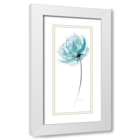 Quiet White Modern Wood Framed Art Print with Double Matting by Robinson, Carol