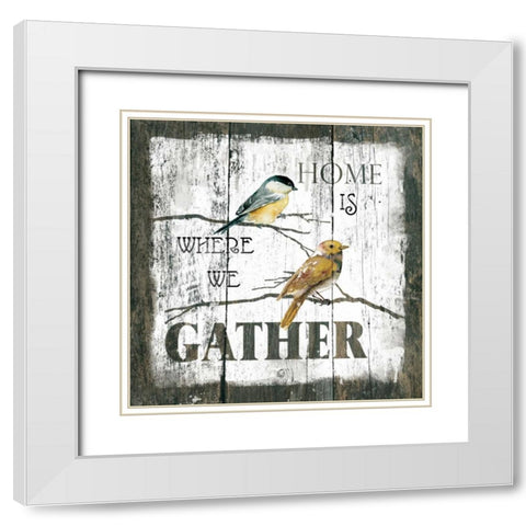 Gather Home White Modern Wood Framed Art Print with Double Matting by Robinson, Carol