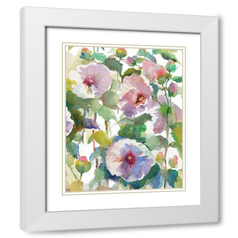 Summer Friends III White Modern Wood Framed Art Print with Double Matting by Troise Heidel, Theresa