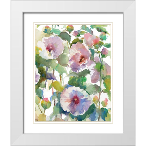 Summer Friends III White Modern Wood Framed Art Print with Double Matting by Troise Heidel, Theresa