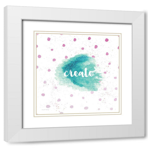 Create White Modern Wood Framed Art Print with Double Matting by Murray, Amanda