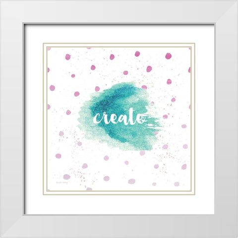 Create White Modern Wood Framed Art Print with Double Matting by Murray, Amanda