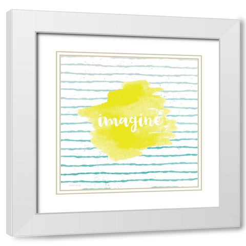 Imagine White Modern Wood Framed Art Print with Double Matting by Murray, Amanda