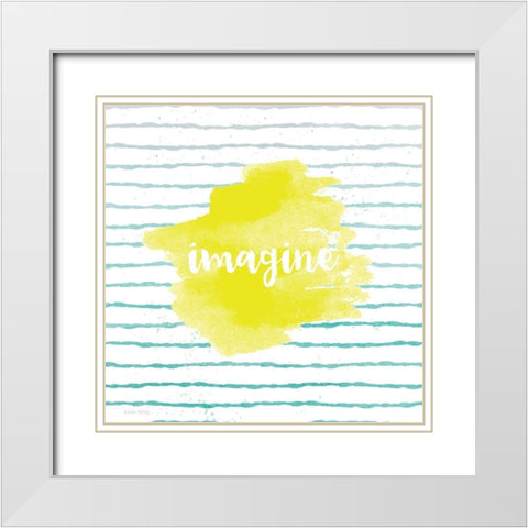 Imagine White Modern Wood Framed Art Print with Double Matting by Murray, Amanda