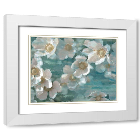 White Magic White Modern Wood Framed Art Print with Double Matting by Nan