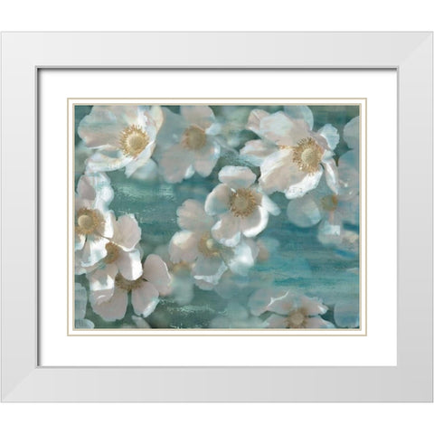 White Magic White Modern Wood Framed Art Print with Double Matting by Nan