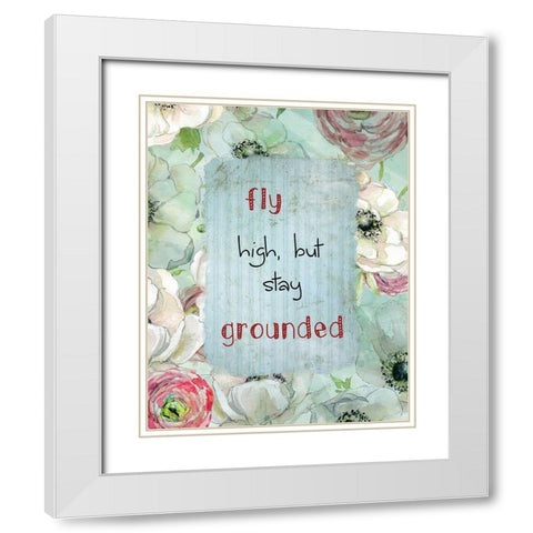 Fly Dream I White Modern Wood Framed Art Print with Double Matting by Robinson, Carol