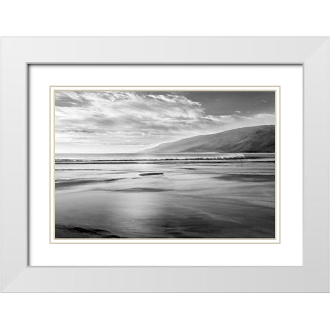 Contemplating White Modern Wood Framed Art Print with Double Matting by Calascibetta, Mike