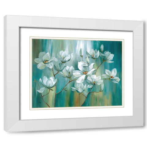Beautiful Day White Modern Wood Framed Art Print with Double Matting by Nan