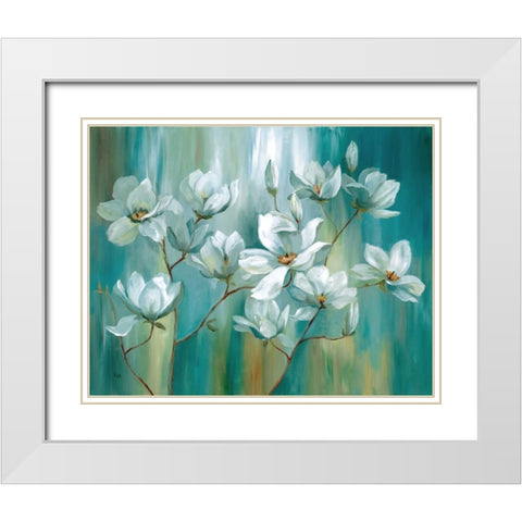 Beautiful Day White Modern Wood Framed Art Print with Double Matting by Nan