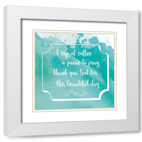 Beatuiful Day White Modern Wood Framed Art Print with Double Matting by Murray, Amanda