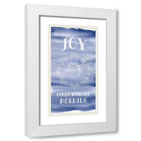 Morning Joy White Modern Wood Framed Art Print with Double Matting by Murray, Amanda