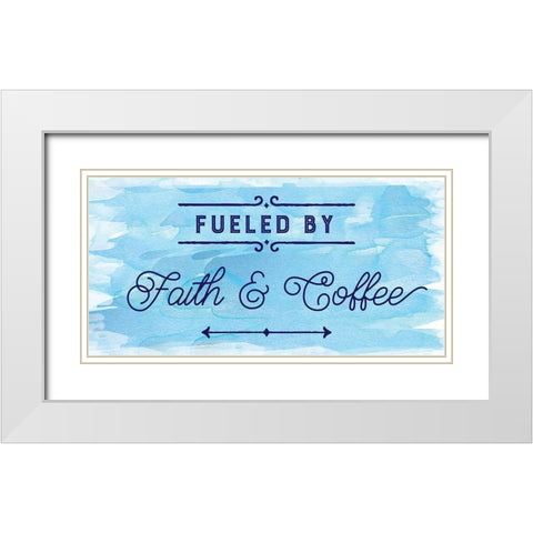 Fueled By White Modern Wood Framed Art Print with Double Matting by Murray, Amanda