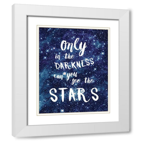 See The Stars White Modern Wood Framed Art Print with Double Matting by Murray, Amanda