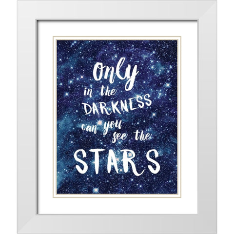 See The Stars White Modern Wood Framed Art Print with Double Matting by Murray, Amanda