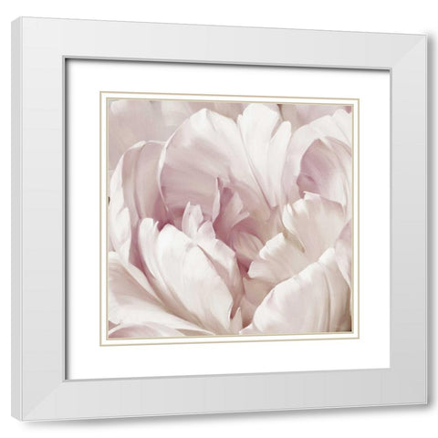 Intimate Blush I White Modern Wood Framed Art Print with Double Matting by Levashov, Igor