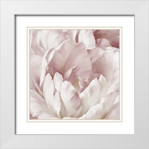 Intimate Blush III White Modern Wood Framed Art Print with Double Matting by Levashov, Igor