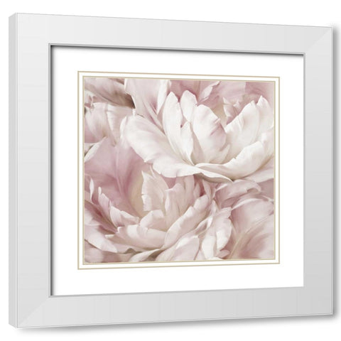 Intimate Blush IV White Modern Wood Framed Art Print with Double Matting by Levashov, Igor