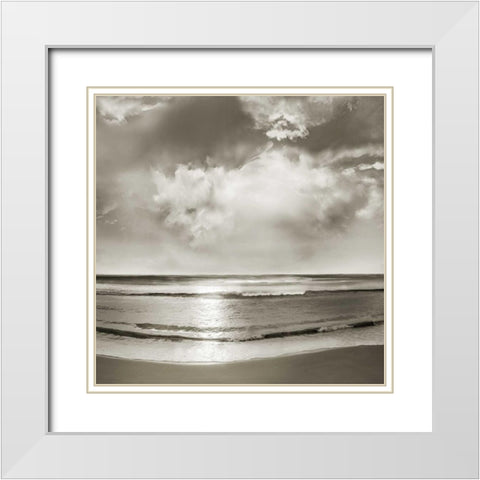 Infinity White Modern Wood Framed Art Print with Double Matting by Calascibetta, Mike