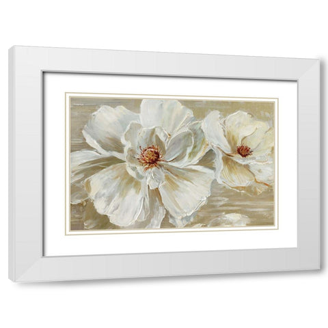 Bloomin Beauties White Modern Wood Framed Art Print with Double Matting by Swatland, Sally