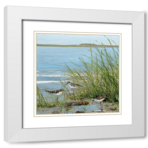 Afternoon On The White Modern Wood Framed Art Print with Double Matting by Swatland, Sally