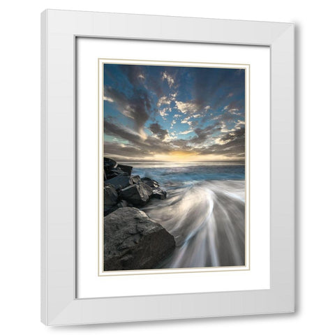 The Magic of White Modern Wood Framed Art Print with Double Matting by Delimont, Danita