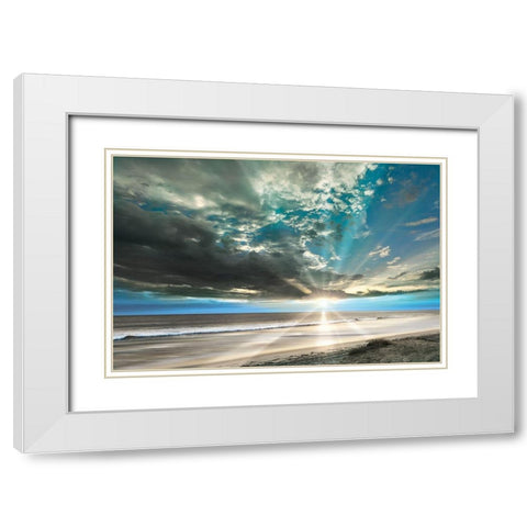 Pacific Coast White Modern Wood Framed Art Print with Double Matting by Delimont, Danita