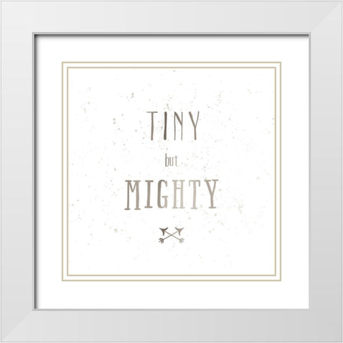 Tiny But Mighty White Modern Wood Framed Art Print with Double Matting by Murray, Amanda