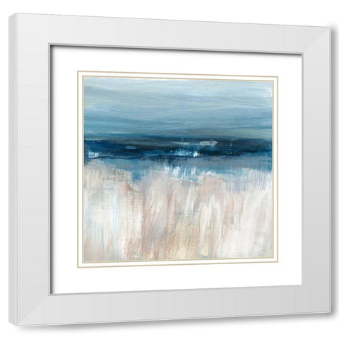 On The Severn II White Modern Wood Framed Art Print with Double Matting by Jill, Susan