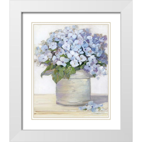 Lovely Lavender I White Modern Wood Framed Art Print with Double Matting by Swatland, Sally