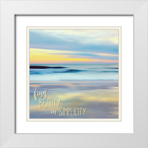 Find Beauty White Modern Wood Framed Art Print with Double Matting by Friel, Bernard