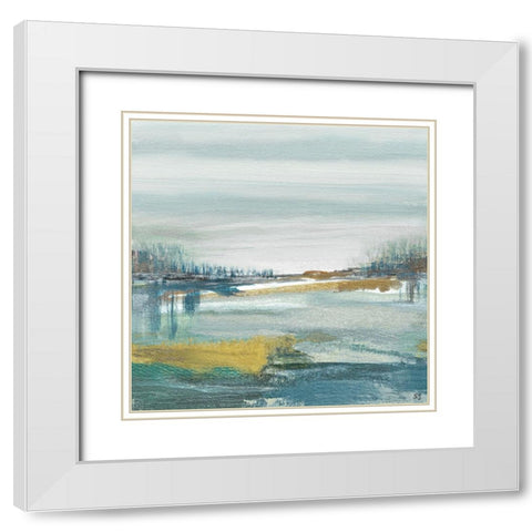 Lewbeach I White Modern Wood Framed Art Print with Double Matting by Jill, Susan