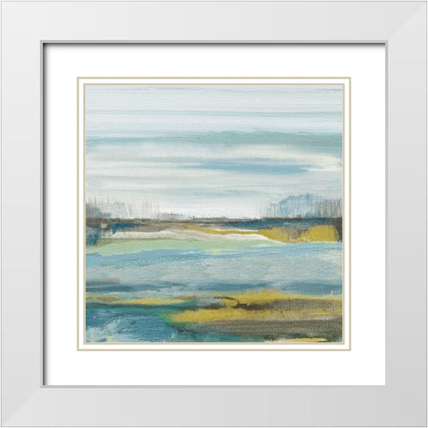 Lewbeach II White Modern Wood Framed Art Print with Double Matting by Jill, Susan