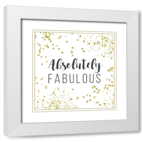 Absolutely Fabulous White Modern Wood Framed Art Print with Double Matting by Murray, Amanda