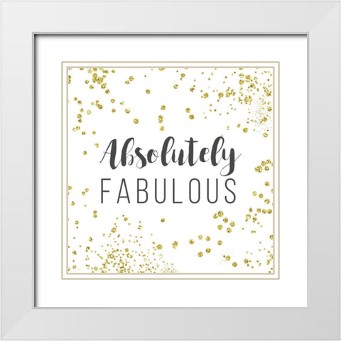 Absolutely Fabulous White Modern Wood Framed Art Print with Double Matting by Murray, Amanda